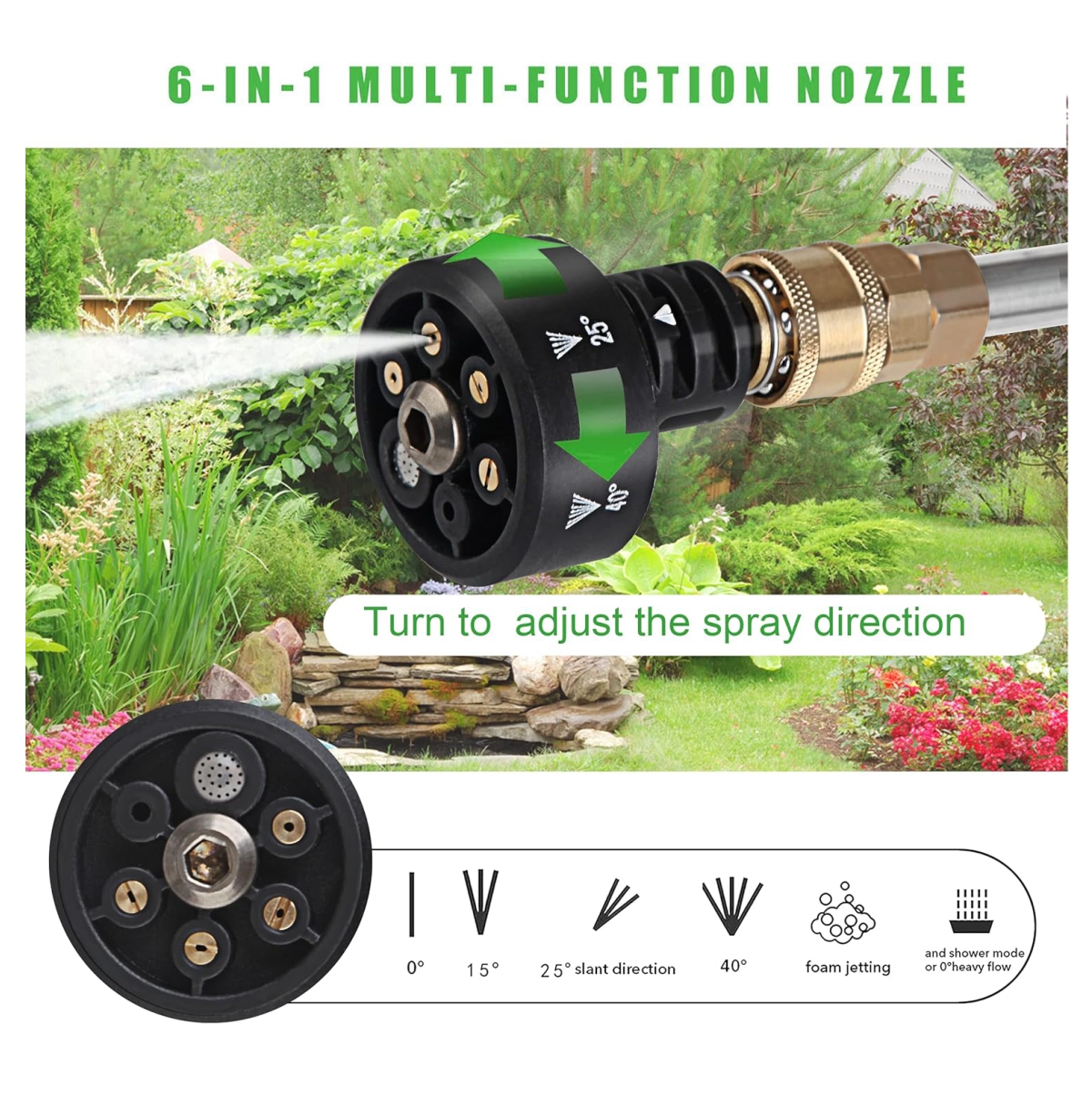 Hidrolavadora 6 chorros mas Accesorios